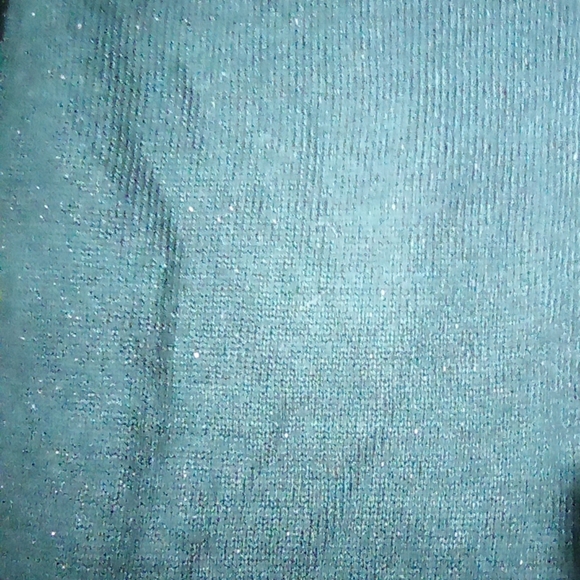 Apt.9 - glittery jungle green long sleeve sweater, sz s, with sequins - Picture 7 of 9